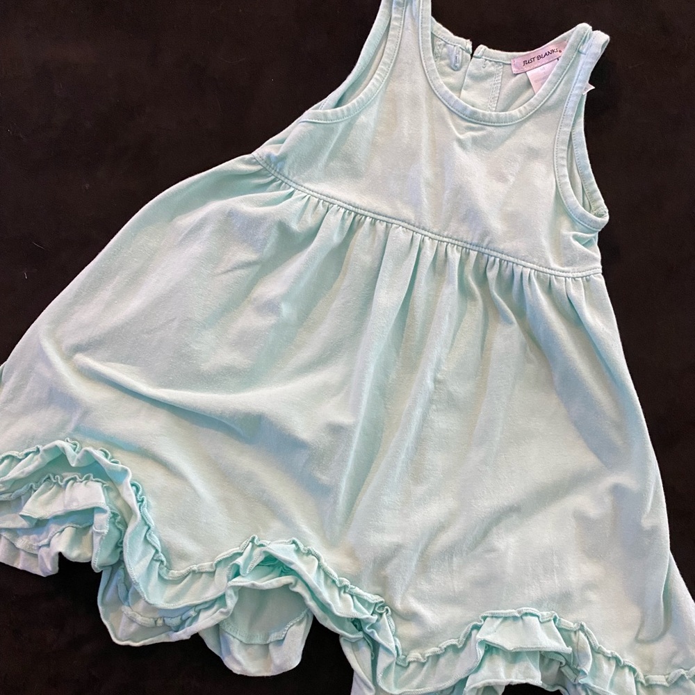 Just Blanks Mint Green Toddler Dress Sz 2